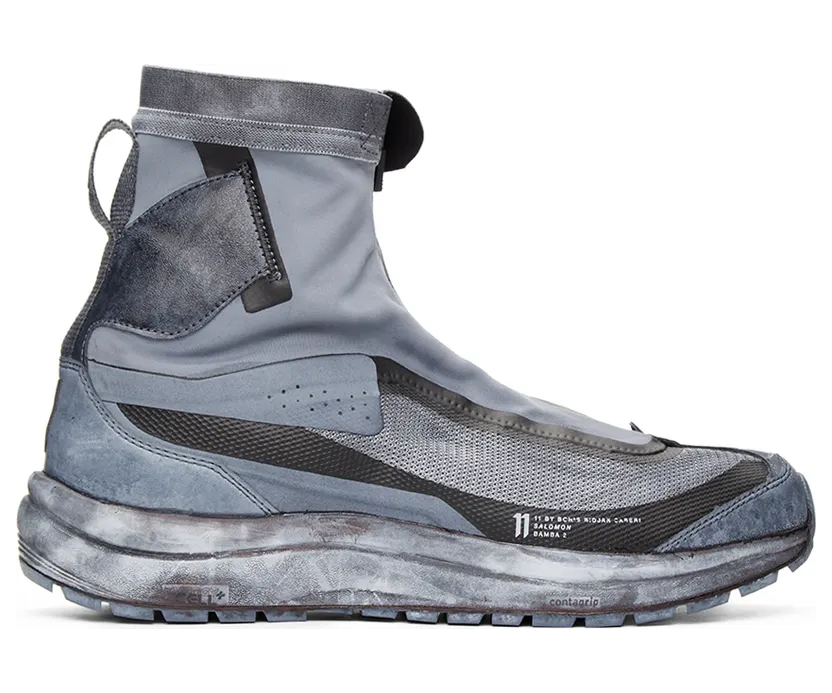 11 by Boris Bidjan Saberi Black & Blue Salomon Edition Bamba2 High GTX Sneakers (155 11xS)
