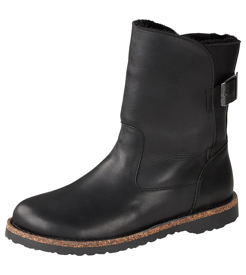 Birkenstock Uppsala Shearling Leather “Black” (1025583)