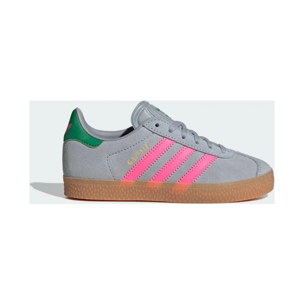 Adidas Gazelle Halo Silver / Lucid Pink / Green (IH6472)