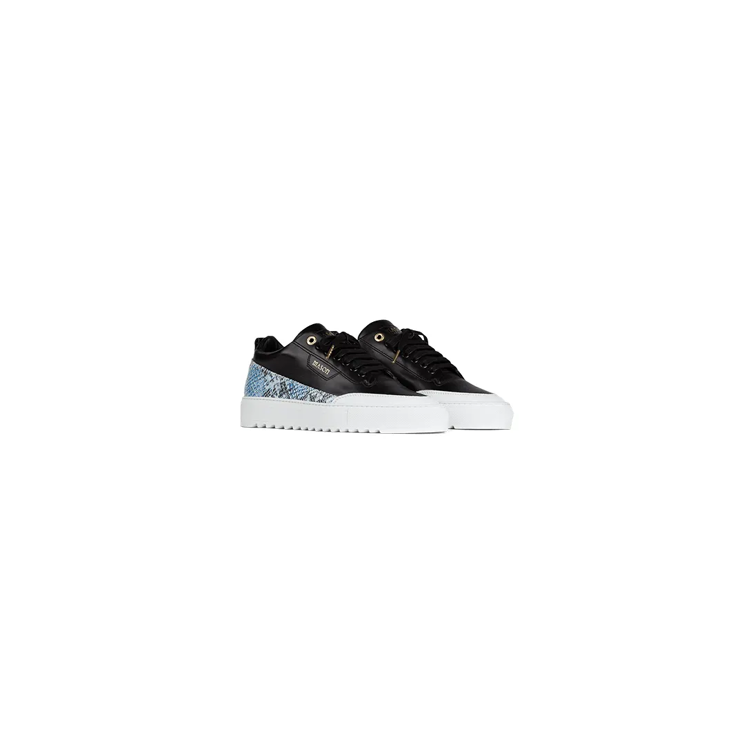 Mason Garments Torino Leather/Snake Black/Blue (FW20-9A)