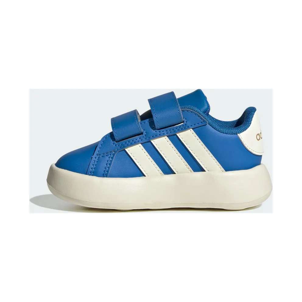 adidas Grand Court 2.0 Shoes Kids “Bright Royal / Ivory / Warm Sandstone” (JR5103)