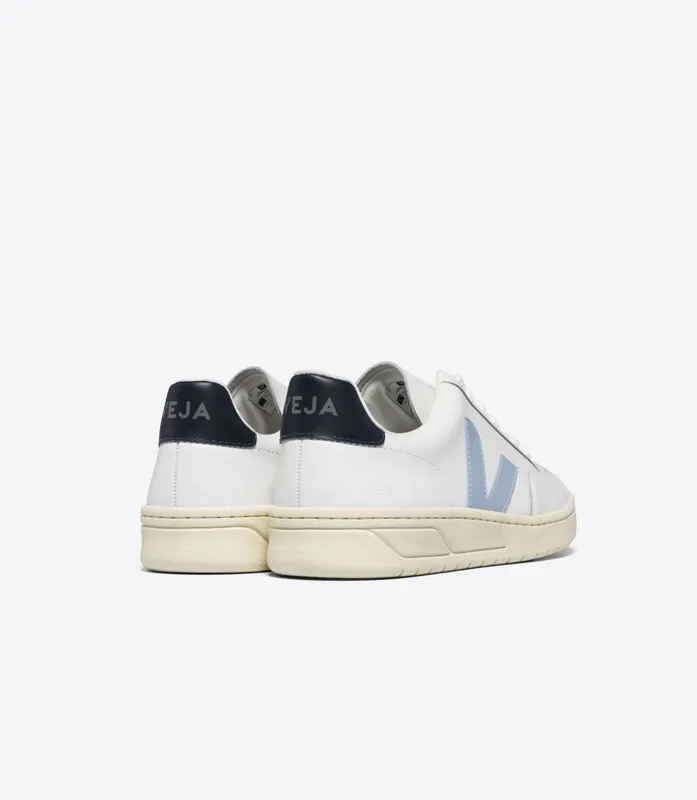Veja V 12 LEATHER EXTRA WHITE STEEL NAUTICO – “White” (XD0203302A)