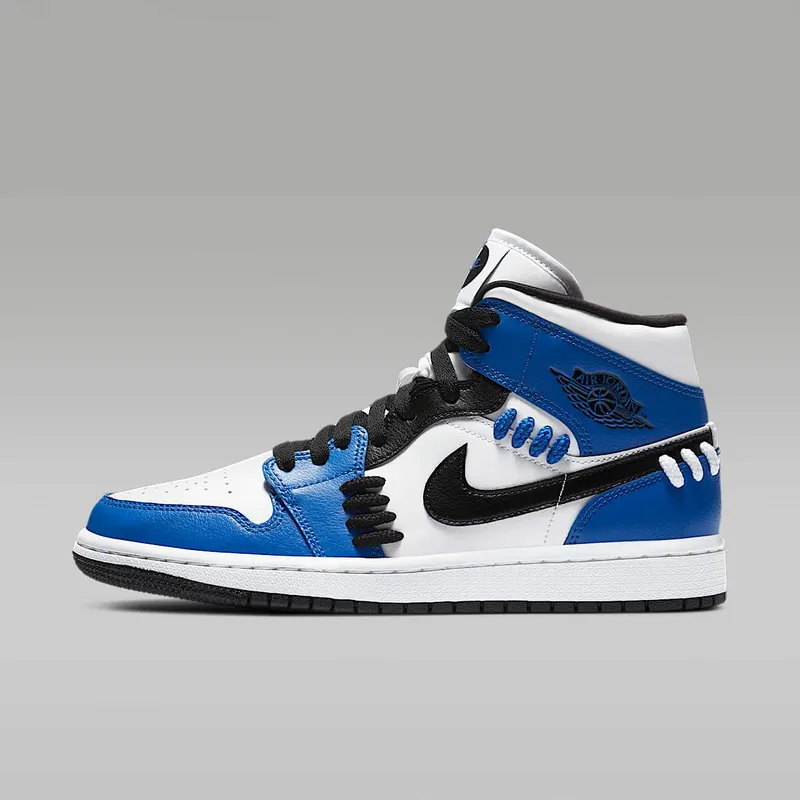 Jordan 1 Mid Sisterhood (W) Game Royal/Black-White (CV0152-401)