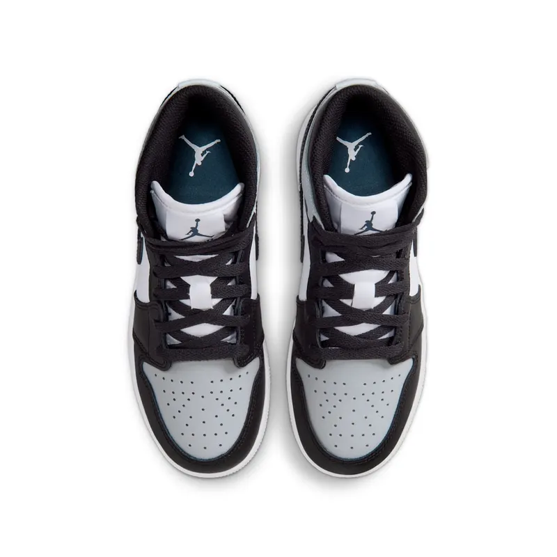 Air Jordan 1 Mid GS “Black Aura Squadron Blue” (DQ8423-002)