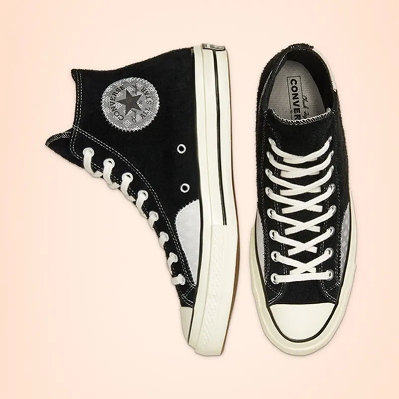 Converse Chuck 70 Hi Twisted Prep Black Mouse Black/Mouse/Egret (166855C)