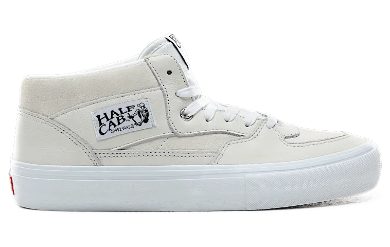 VANS Leren Half Cab Pro Schoenen (Wit)