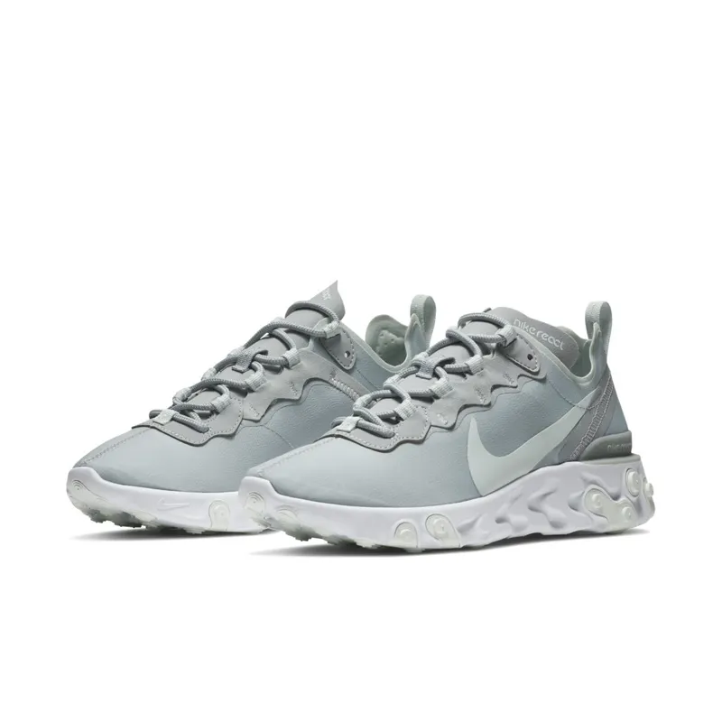 Nike React Element 55 Wolf Grey Ghost Aqua (W) Wolf Grey/White-Ghost Aqua (BQ2728-005)