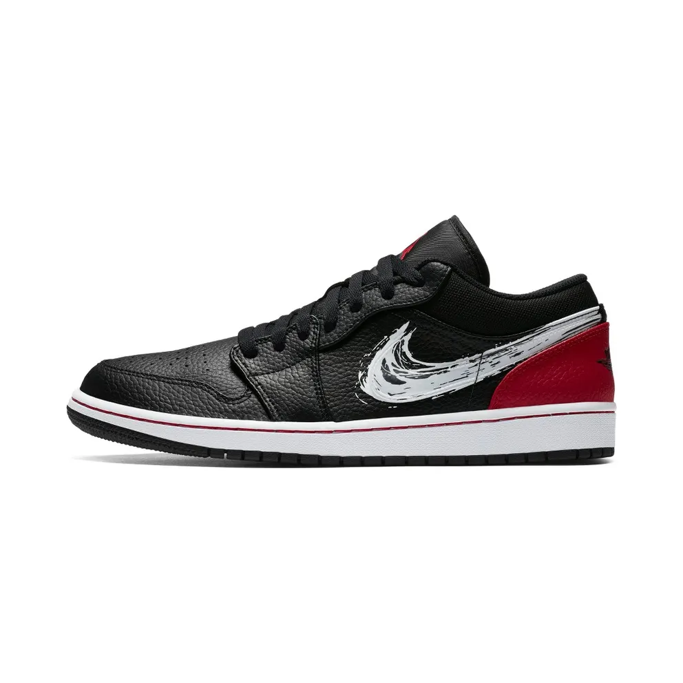 Air Jordan 1 Low SE Brushstroke Black (2020) (DA4659-001)