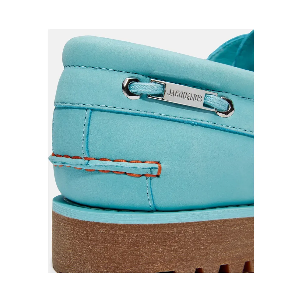 Timberland 3-Eye Classic Lug Boat Shoe Jacquemus Aqua Nubuck (TB0A6G7F-04V)