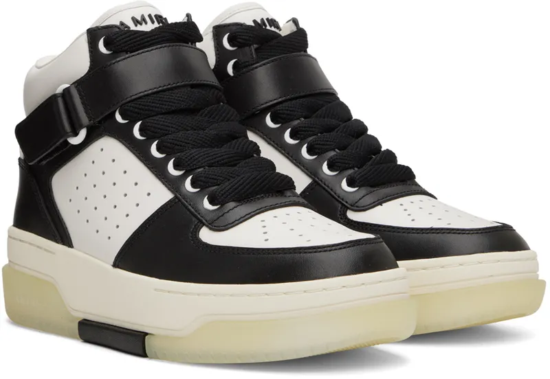 AMIRI Black & White Stadium Mid (AW22MFS005)