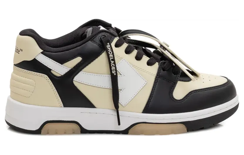 Off-White Out Of Office leren “Black” (M189S6L0081087)