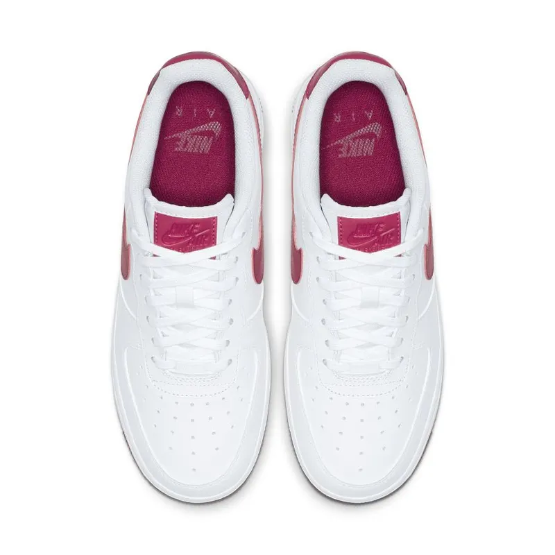 Nike Air Force 1 Low White Wild Cherry (W) White/Wild Cherry-White-Noble Red (AH0287-107)