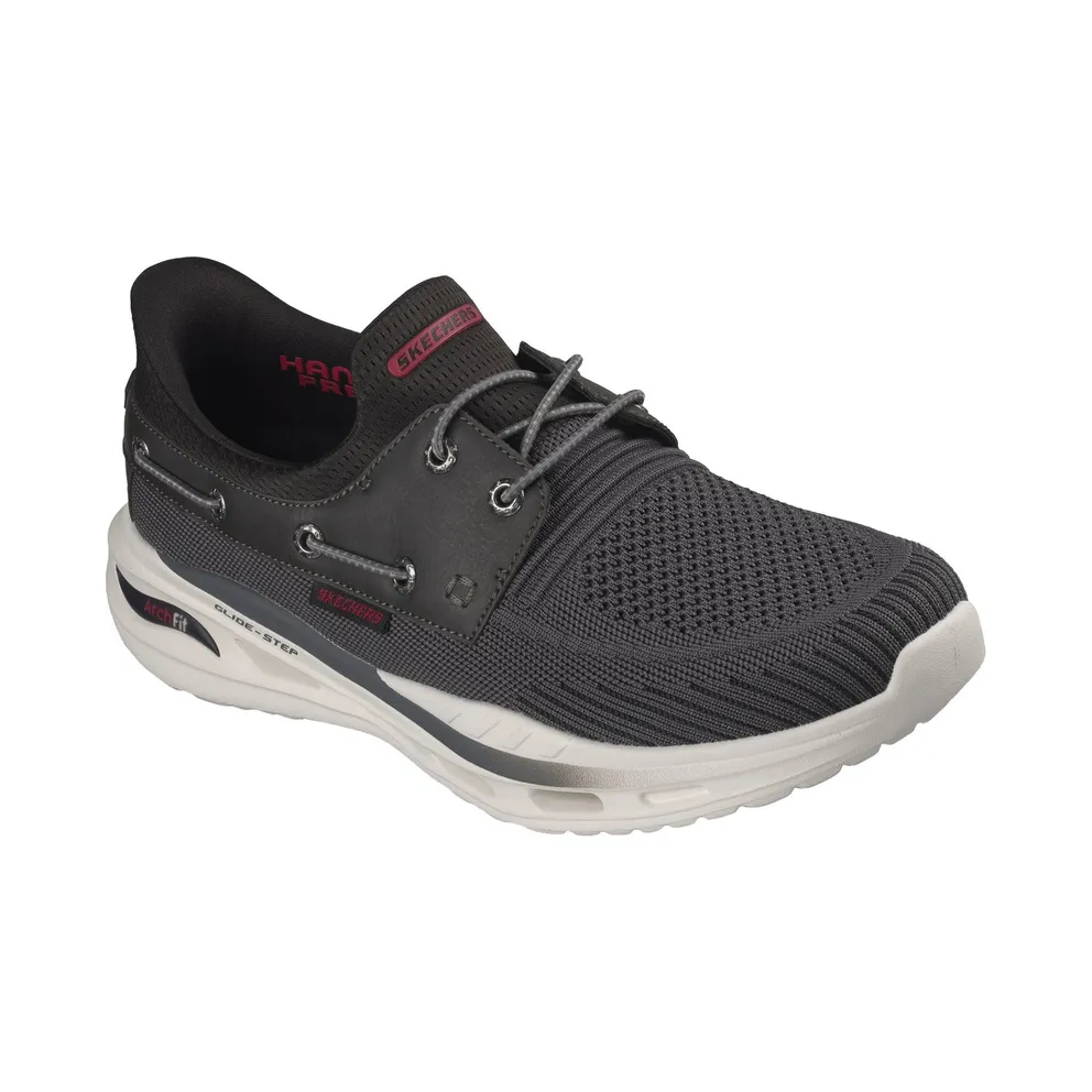 Skechers Slip-ins Relaxed Fit: Arch Fit Orvan – Starport Sneaker Houtskool/Black