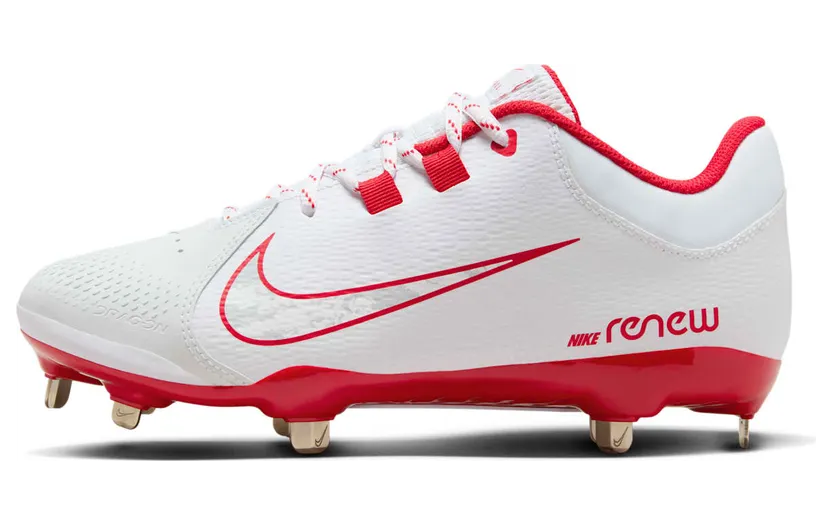 Nike Hyperdiamond 4 Pro White University Red Wolf Grey (FZ0922-102)