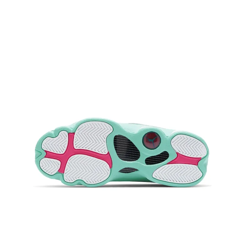 Jordan 13 Retro White Soar Green Pink (GS) White/Soar-Green-Pink (439358-100)