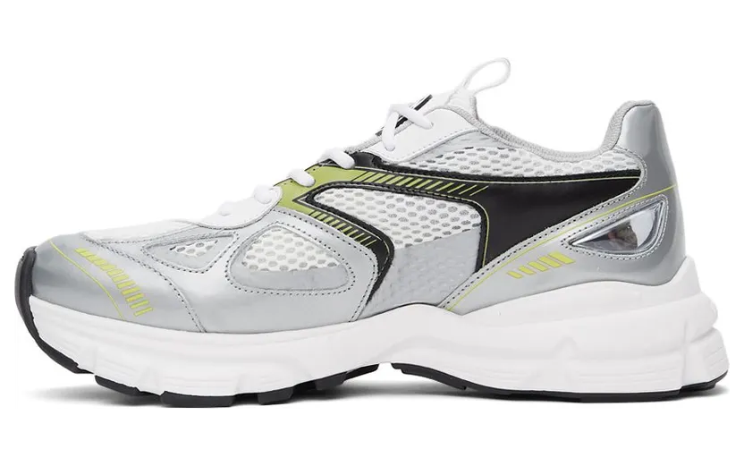 Axel Arigato White & Silver Marathon SILVER/YEL (33067) (3)