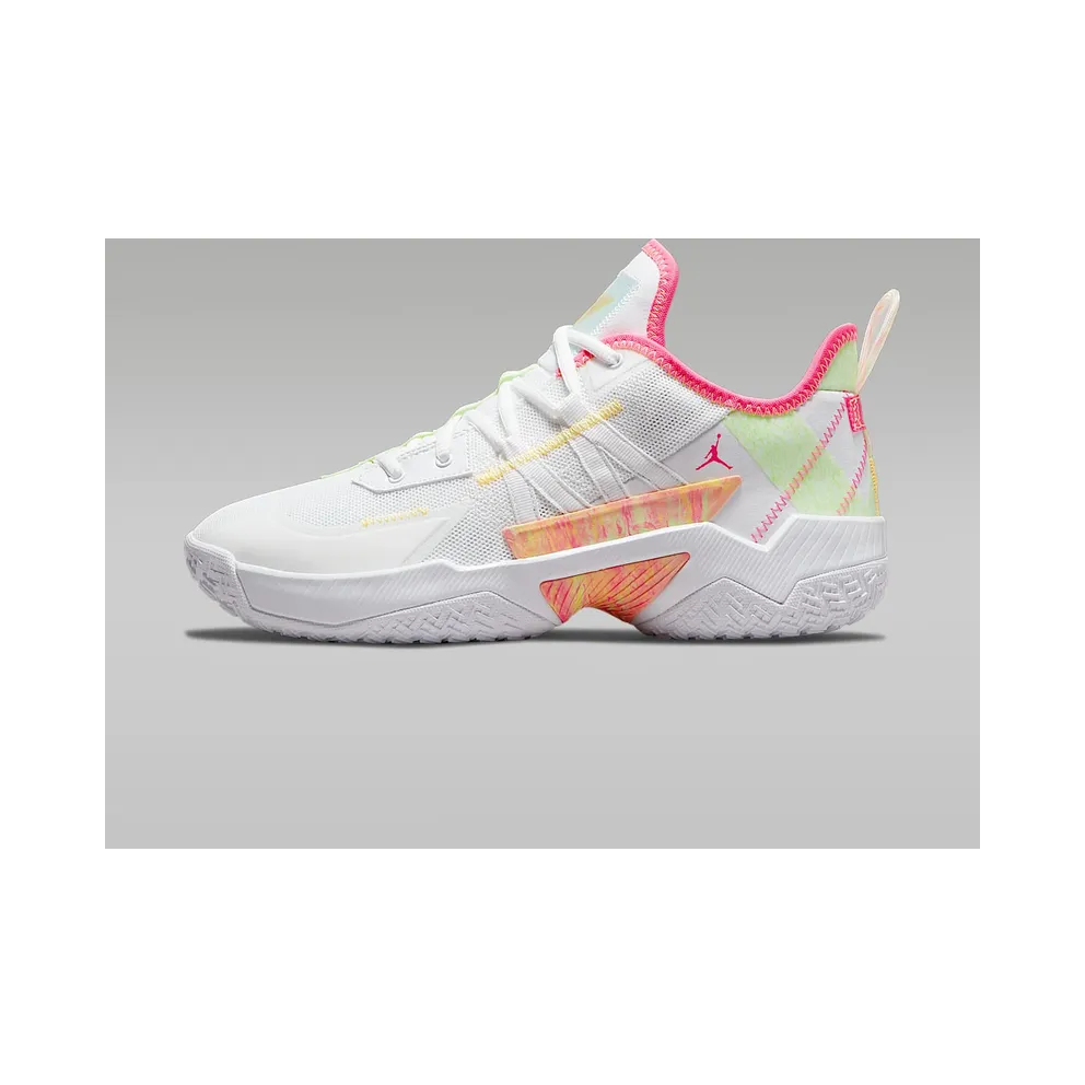 Jordan One Take II “White / Lime Glow / Citron Pulse / Hyper Pink” (CW2457-163)