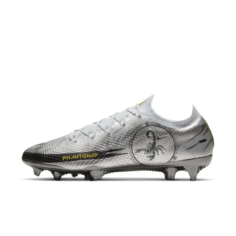 Nike Phantom Scorpion Elite FG Secret Tournament Pure Platinum/Black-Speed Yellow-Metallic Silver (CT2156-001)