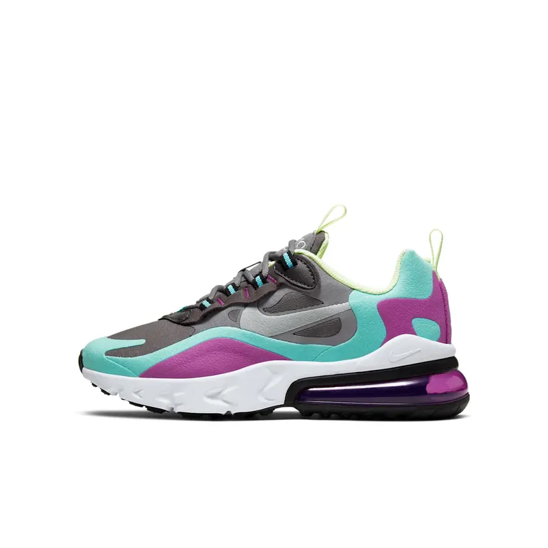 Nike Air Max 270 React Gunsmoke Aurora (GS) Gunsmoke/Aurora/Hyper Violet (BQ0103-007)