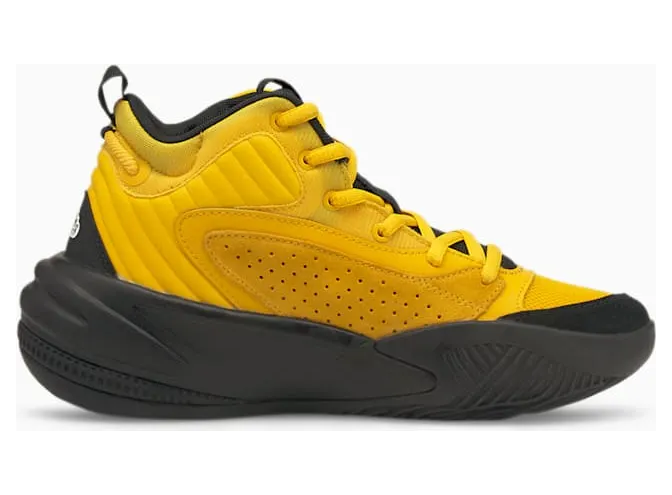 Puma Dreamer 2 Mid basketbalschoenen Zwart/Geel (194851-02)