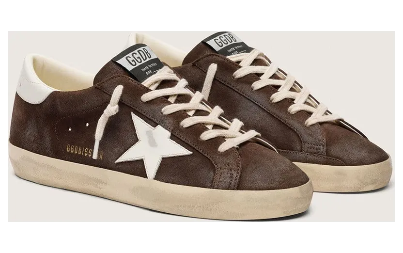 Golden Goose Men’S Super-Star In Brown Suede With White Star (GMF01016.F008949.55827) (2)