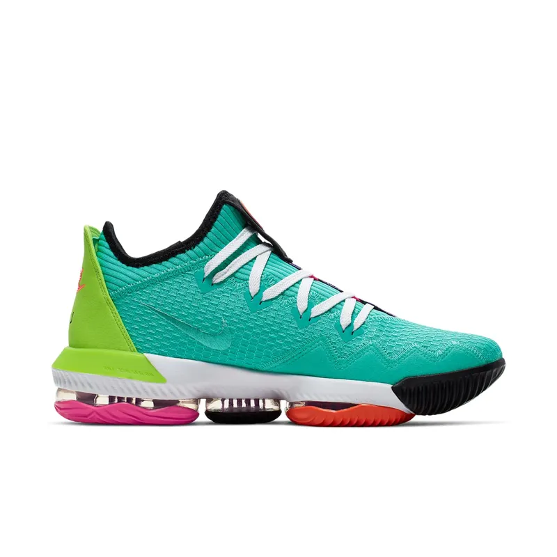 Nike LeBron 16 Low Air Max Trainer 2 Hyper Jade/Total Orange-Electric Green-Black (CI2668-301)