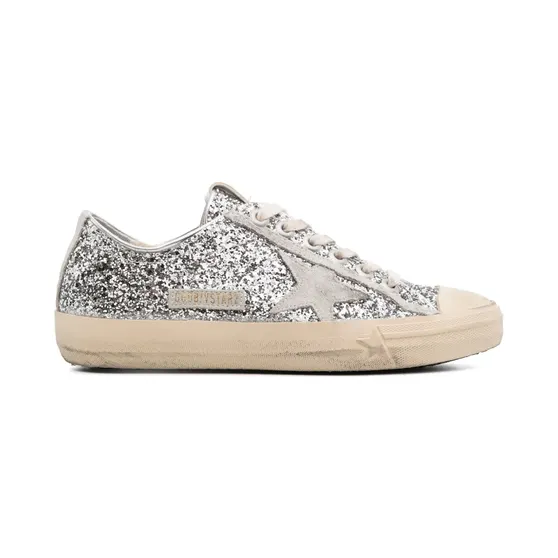 Golden Goose mit Glitter-Effekt “Silver” (GWF00129F003085)