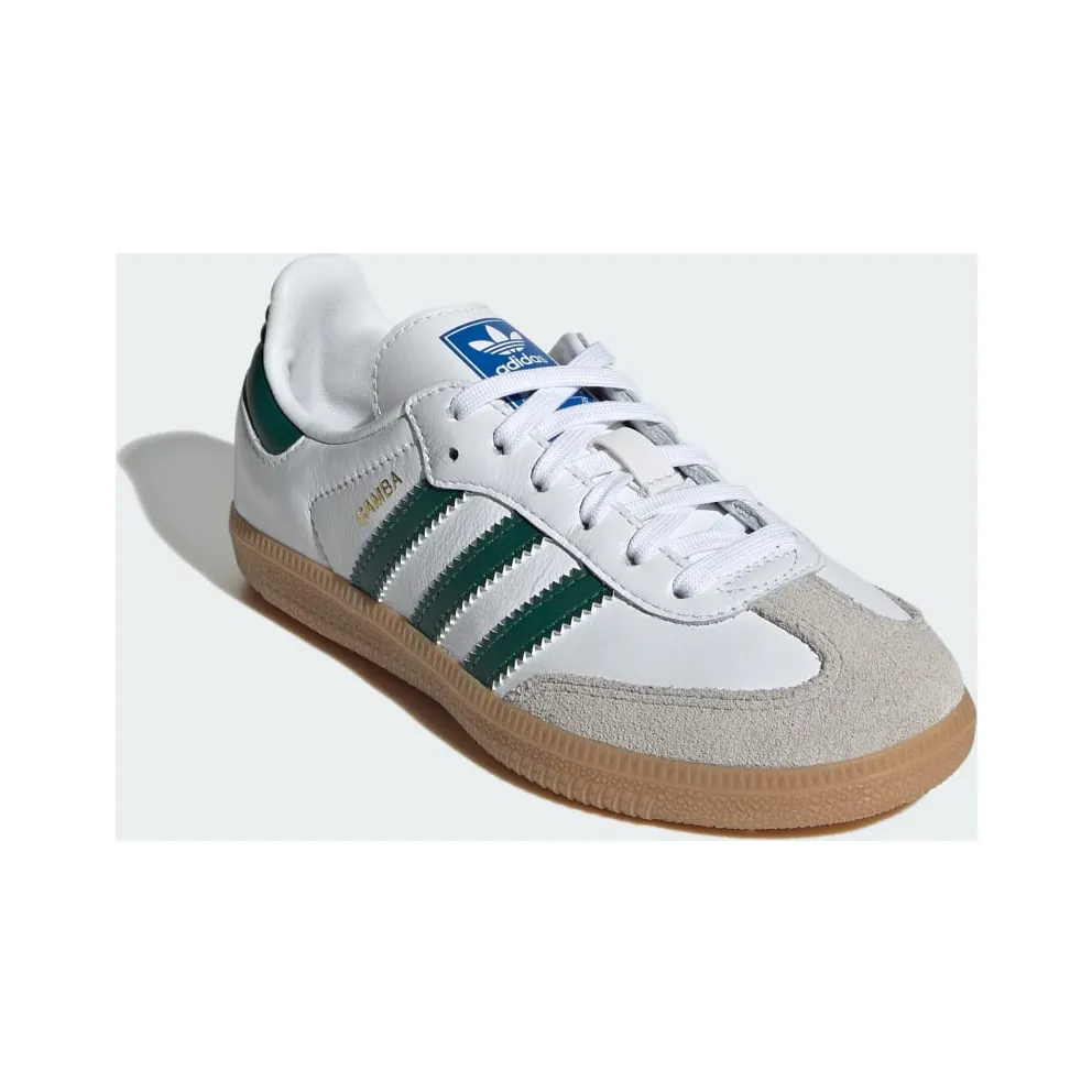 adidas Samba OG Kids Cloud White / Collegiate Green / Gum (IE1334)