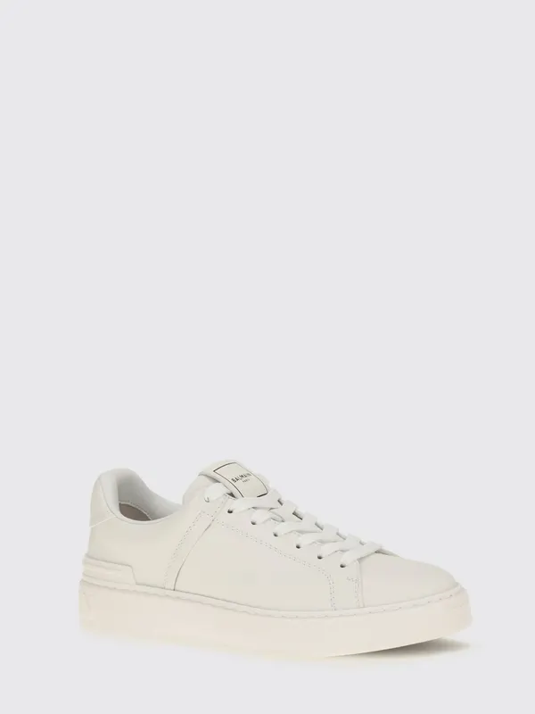 Balmain B-Court Smooth Leather with Printed Logo White (HN1VI690LVTR0FA)