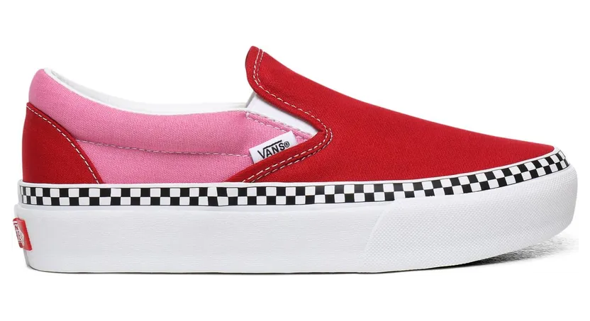 VANS 2-tone Classic Slip-on Platformschoenen (Roze)