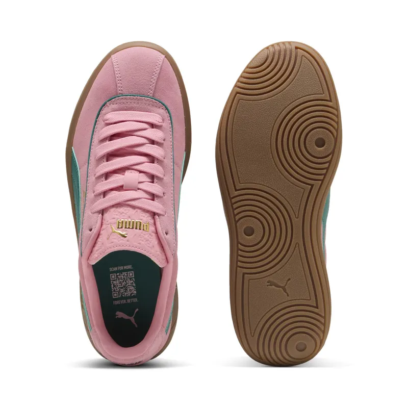 Puma Club Klassika Suede “Pinkscape / Wild Green / Puma Gold” (400718_07)