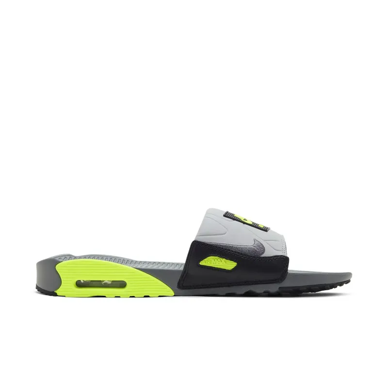 Nike Air Max 90 Slide Smoke Grey Volt Black Smoke Grey/Volt-Black-Smoke Grey (BQ4635-001)