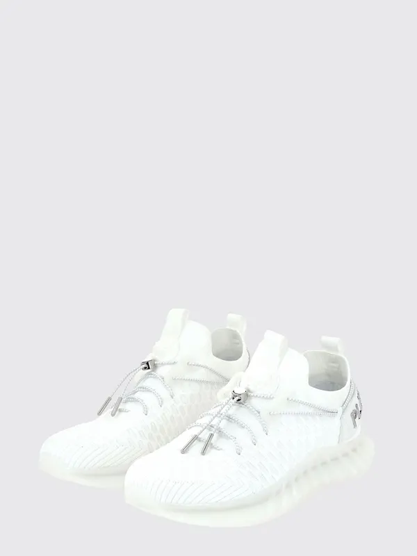 Plein Sport Technical Knit Low-Top with Elasticated Ankle and Double Pull Tab White (SADSUSC0520STE003N01)