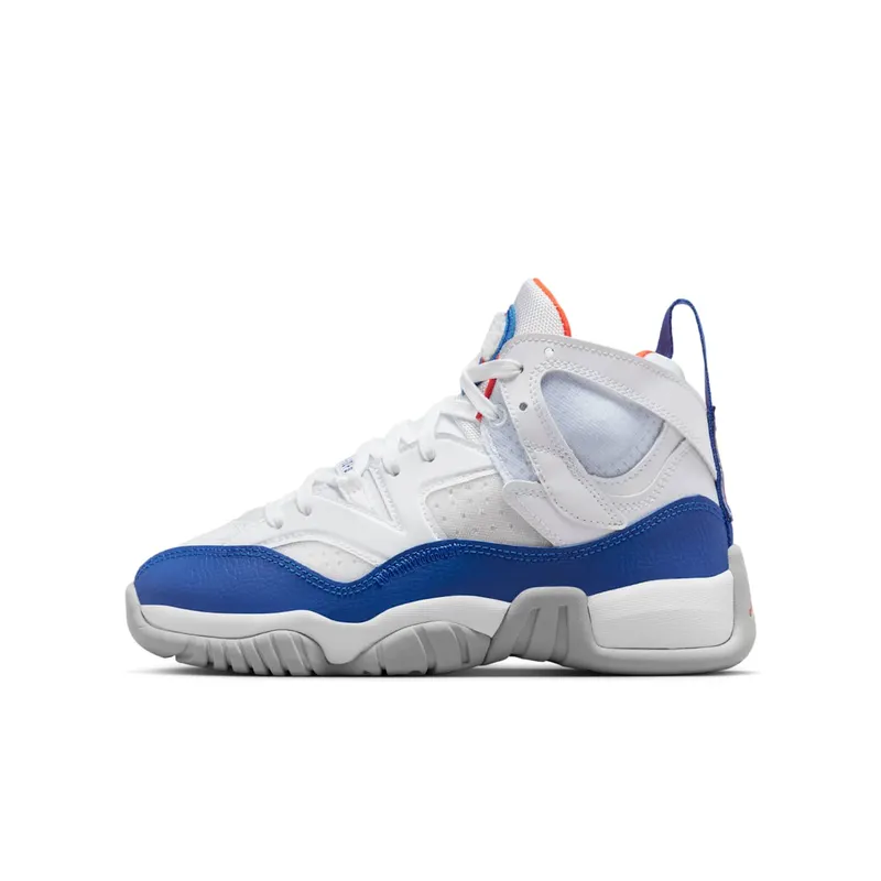 Jordan Jumpman Two Trey GS “White / Safety Orange / Hyper Royal” (DQ8431-148)