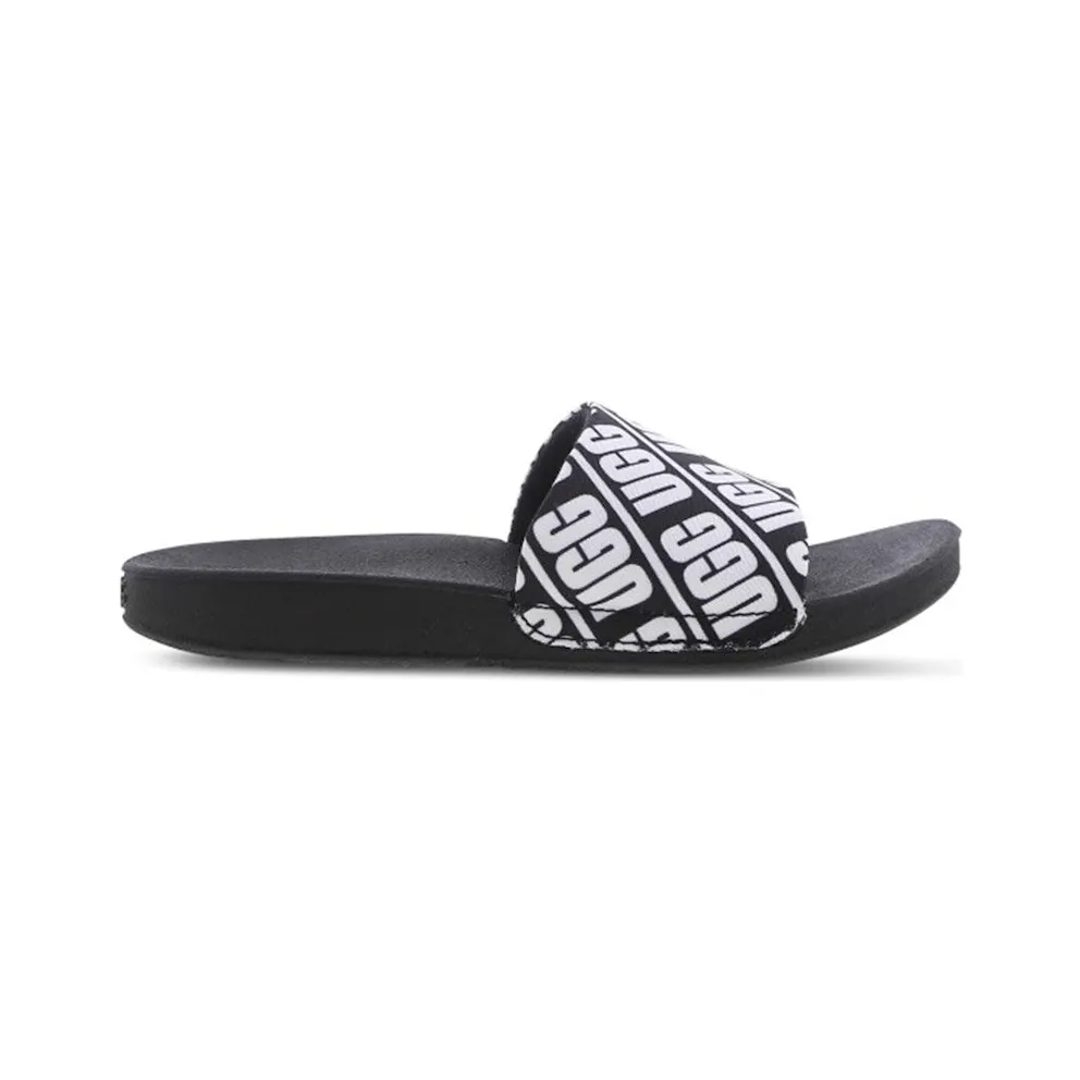 UGG Beach Slide Black White (1107981K-BWHT)