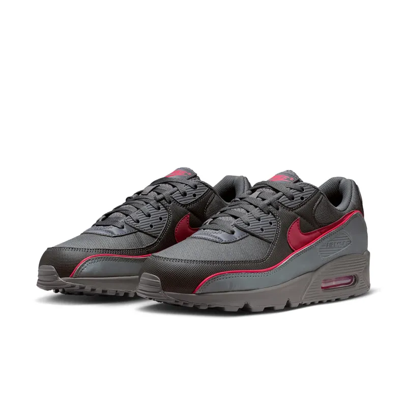 Nike Air Max 90 Premium “Iron Grey University Red” (HV4517-001)