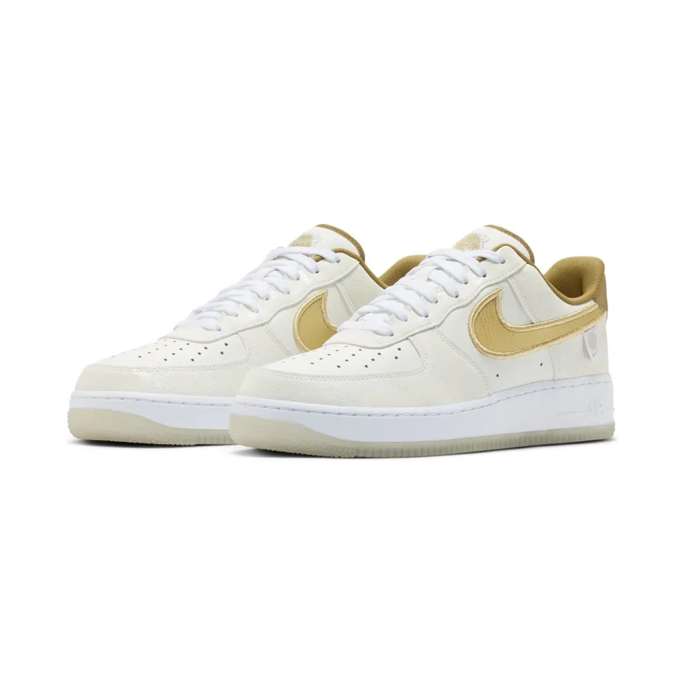 Nike Air Force 1 Low Worldwide Katakana Gold White/Platinum Tint-Pure Platinum-Metallic Gold (DA1343-170)