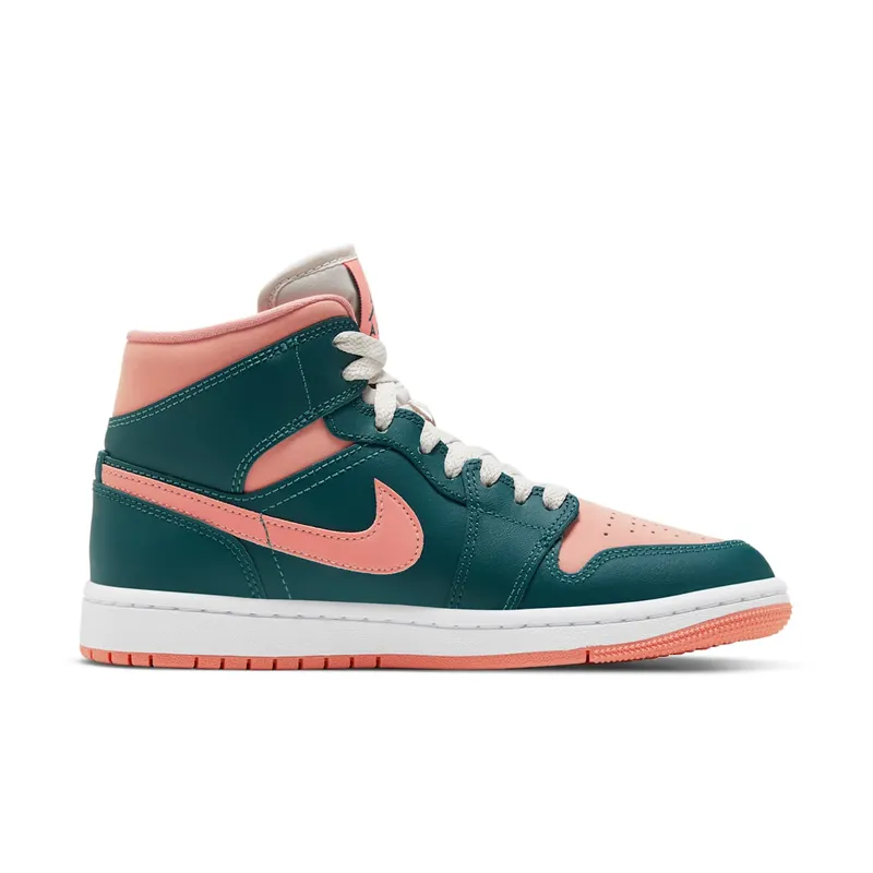 Jordan 1 Mid Dark Teal Green (W) (BQ6472-308)