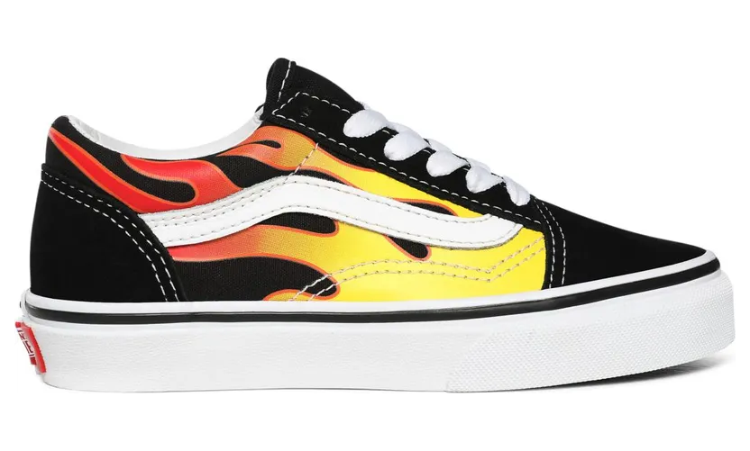 VANS Flame Old Skool Kinderschoenen Zwart (VN0A5AOAXEY)