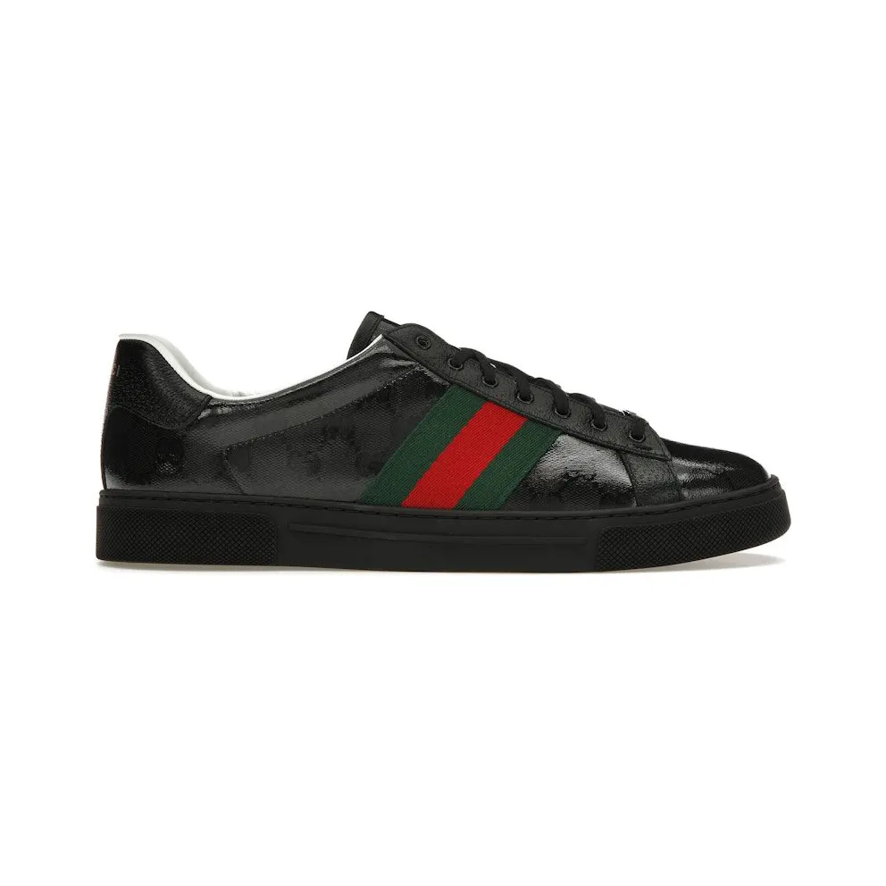 Gucci Ace GG Crystal Canvas Black (760775 FACRF 1163)