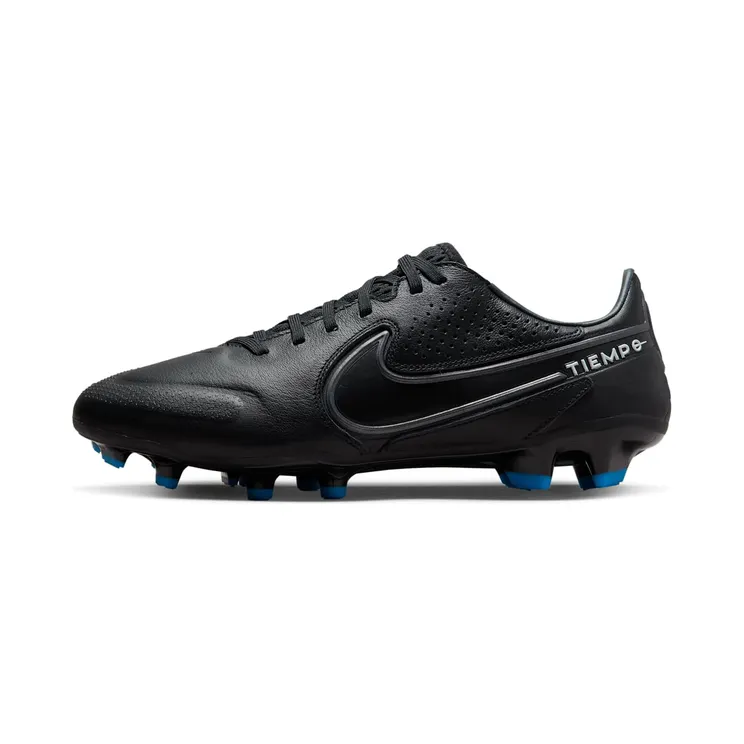 Nike Tiempo Legend 9 Pro FG “Black / Summit White / Light Photo Blue / Dark Smoke Grey” (DA1175-001)