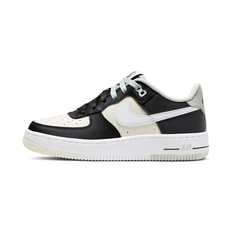 Nike AIR FORCE 1 LOW ’07 LV8 PHANTOM SPLIT “Black / Phantom / White / Light Silver” (FB9035-002)