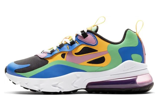 Nike Air Max 270 React’Gumball’ GS Off Noir/University Gold/Soar/Magic Flamingo (CU4668-001)