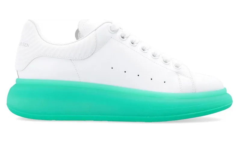 Alexander McQueen Oversized White Green Sole (682397 WIB94 9487)