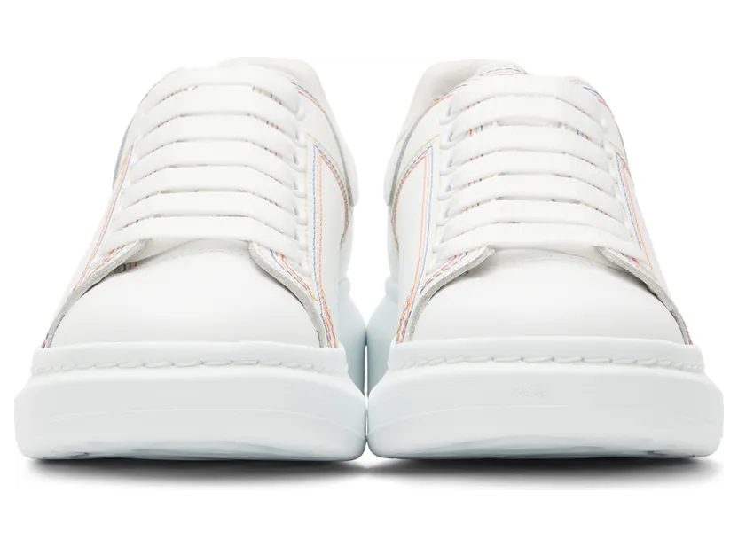 Alexander McQueen White Embroidered Oversized Sneakers (662639WIA4R) (2)