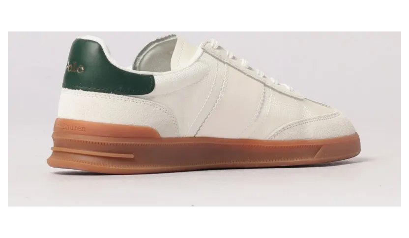 Polo Ralph Lauren Leather And Mesh Sneakers White (809P09761001) (2)