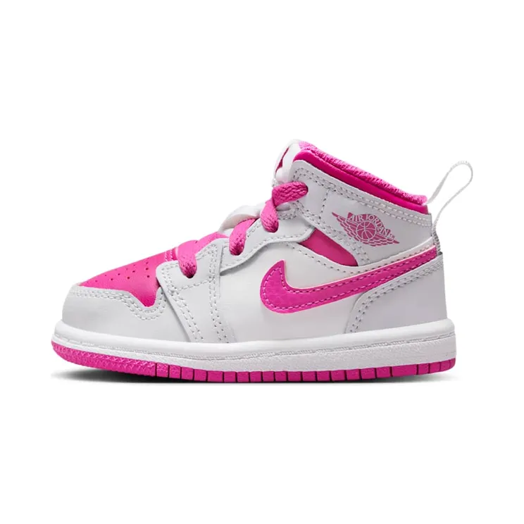 Jordan 1 Mid “Iris Whisper / White / Fire Pink” (FD8782-500)