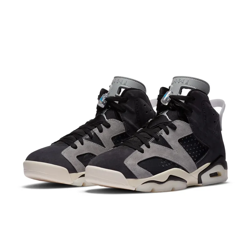 Jordan 6 Retro Tech Chrome (W) Black/Light Smoke Grey-Sail-Chrome (CK6635-001)