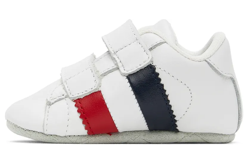 Moncler Enfant Baby White Stripe Sneakers (H19514M7000001AD1) (3)