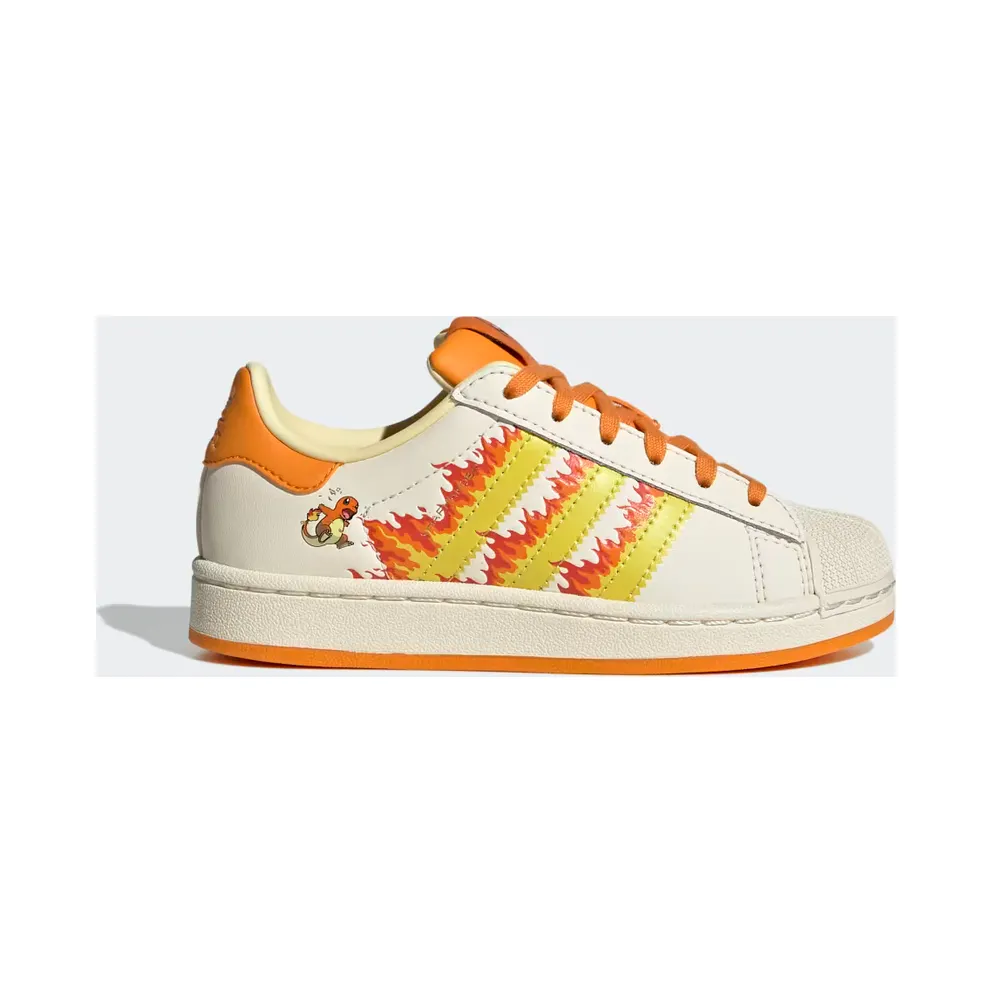 adidas Pokémon Superstar II “Cream White / Shock Yellow / Bright Orange” (KJ5618)